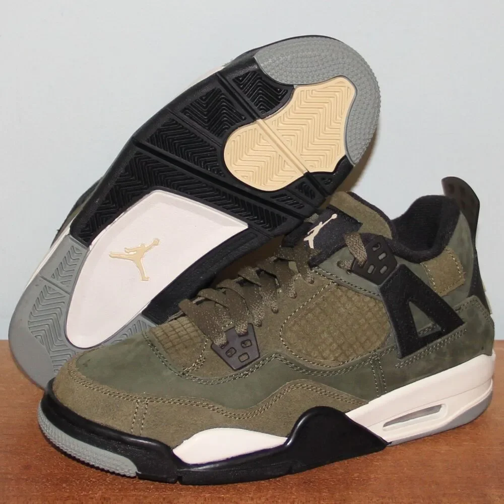 Nike Air Jordan 4 Retro SE Craft GS *B-Grade* 6.5Y Women 8 Olive